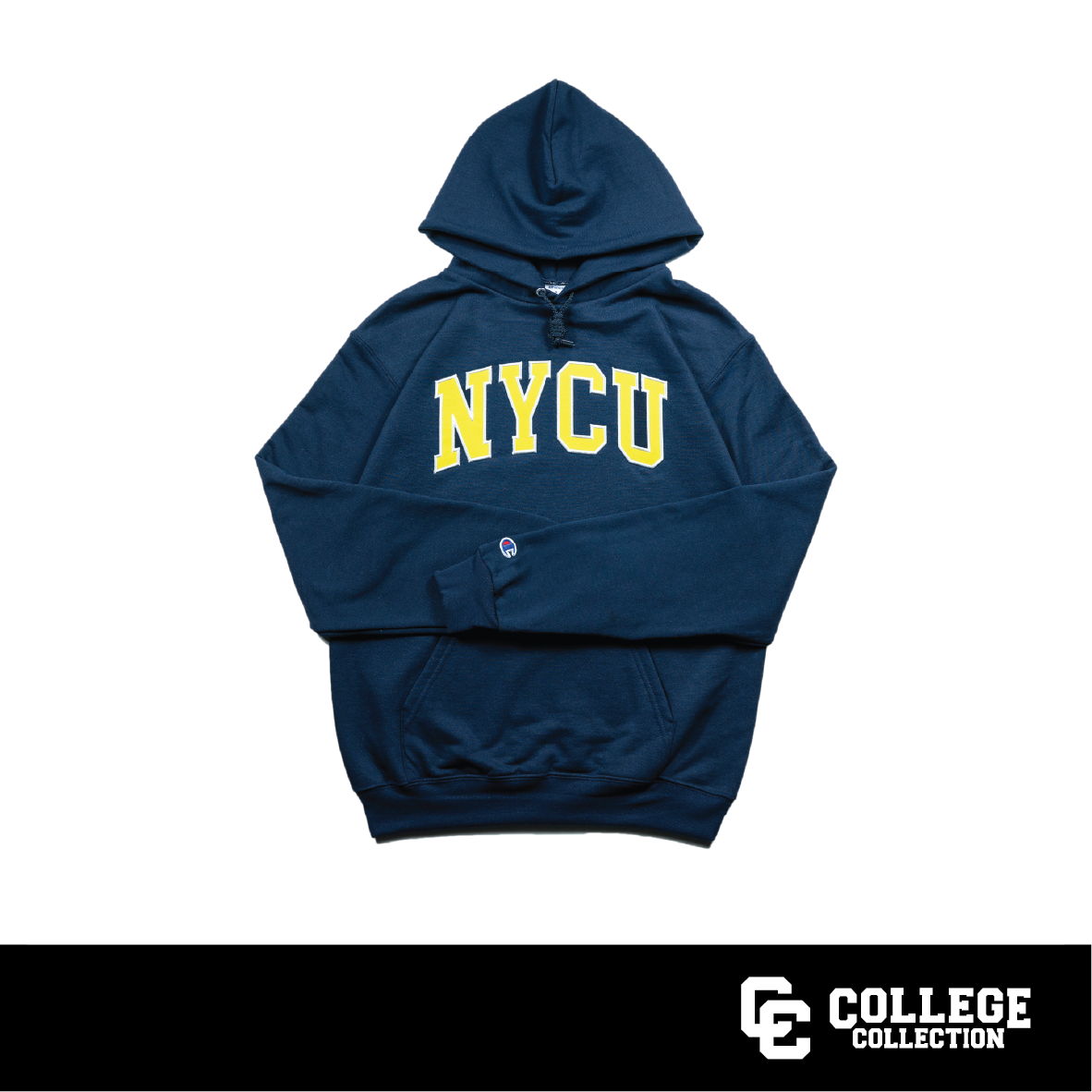 ▌College Collection ▌Champion® 陽明交通大學官方授權紀念帽Ｔ(深藍色) Champion® NYCU Hoodie (Navy)