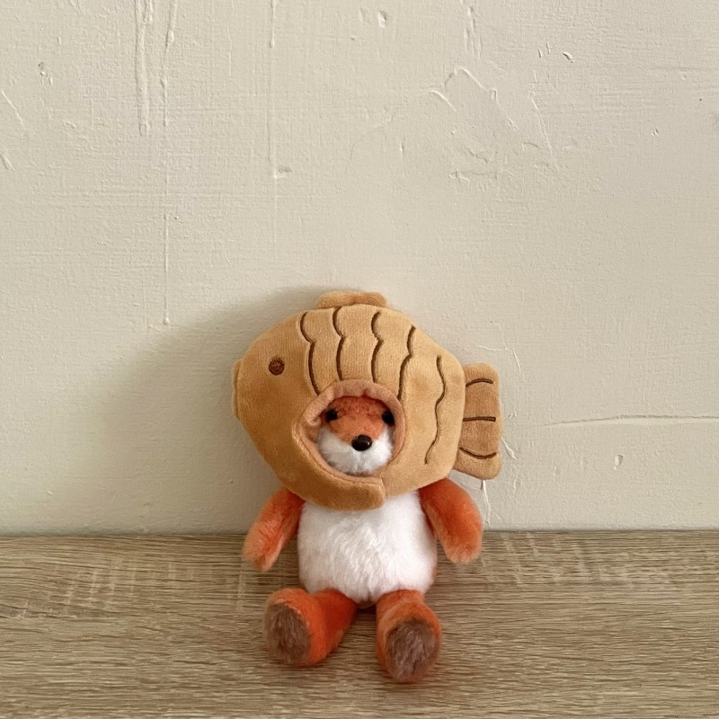 【Colaz酷樂網】NYCU自己穿X小狐狸掛飾鑰匙圈_鯛魚燒／Fox Plush Keyring (Taiyaki)