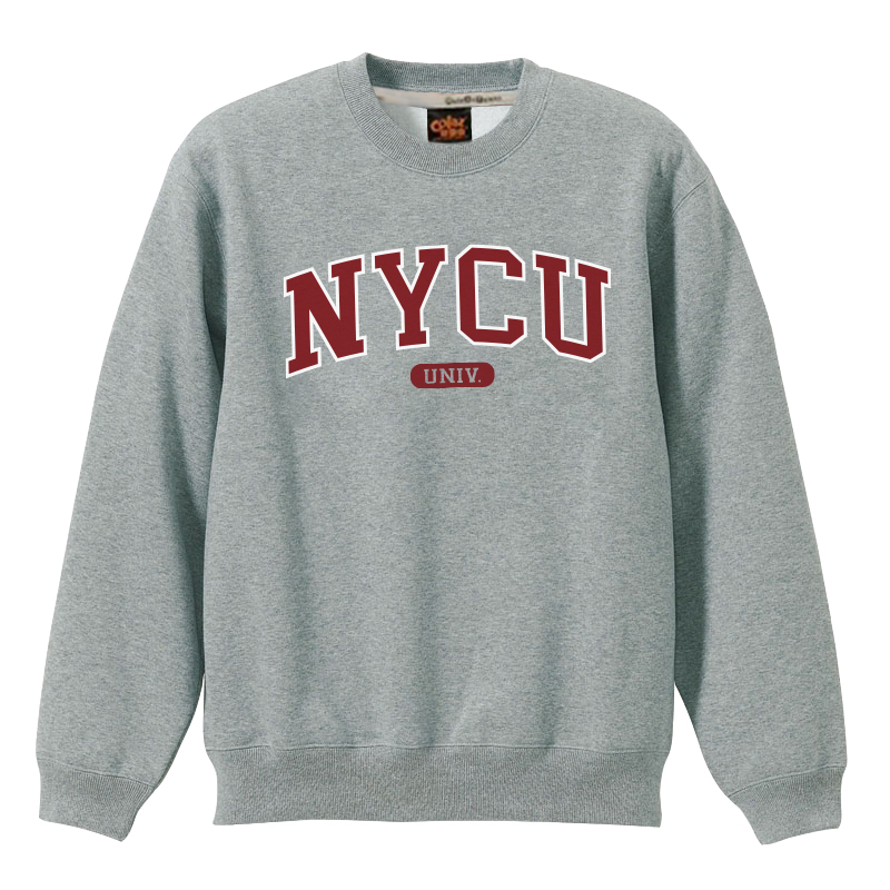 【Colaz酷樂網】NYCU經典款美式大學T_麻花灰／Established Design Sweatshirt (Gray)