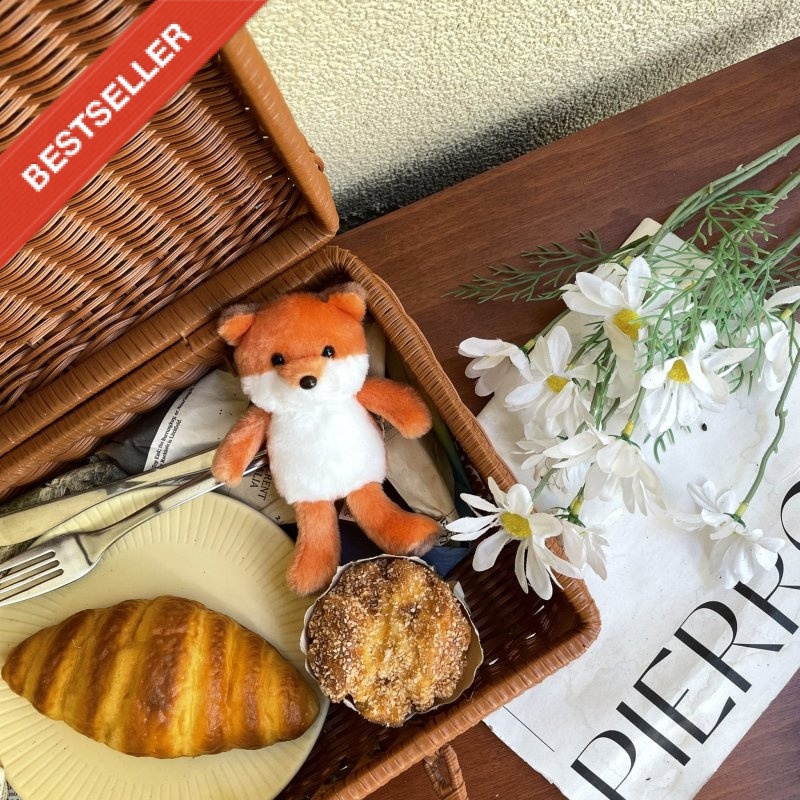 【Colaz酷樂網】NYCU毛茸茸小狐狸掛飾鑰匙圈／Fox Plush Keyring