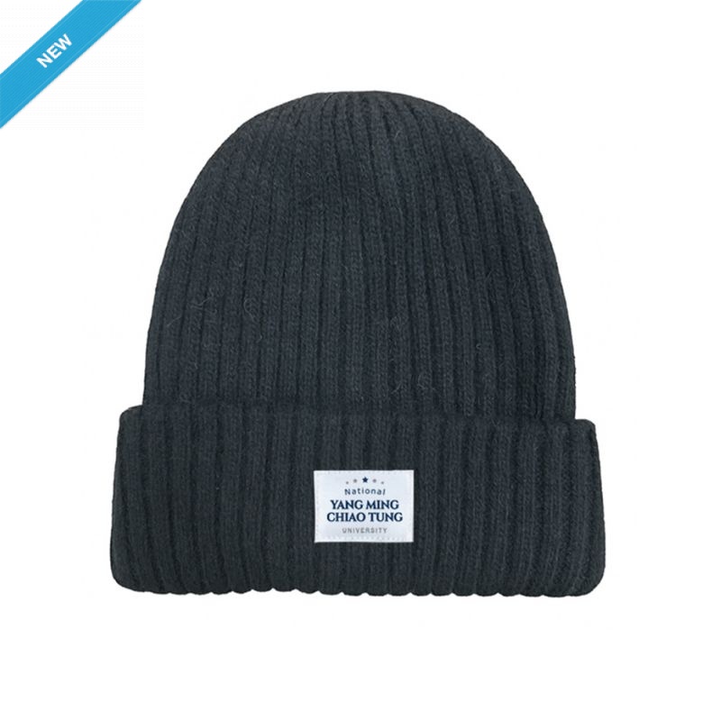 【Colaz酷樂網】NYCU經典織標QQ毛帽_黑／Knit Beanie (Black)