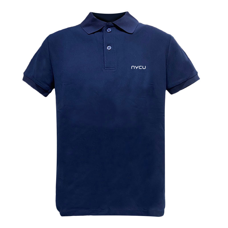 【Colaz酷樂網】NYCU電繡網眼POLO衫_藏青／Embroidered Polo Shirt