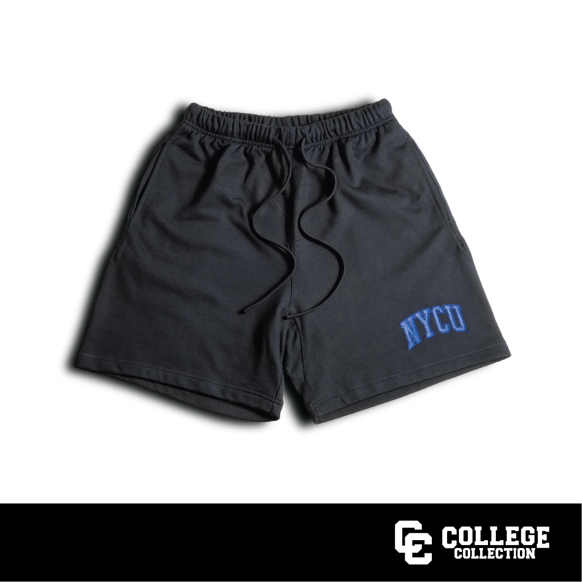 ▌College Collection ▌陽明交通大學 NYCU 純棉重磅短褲 (黑色) NYCU Heavy-weight Shorts (Black)