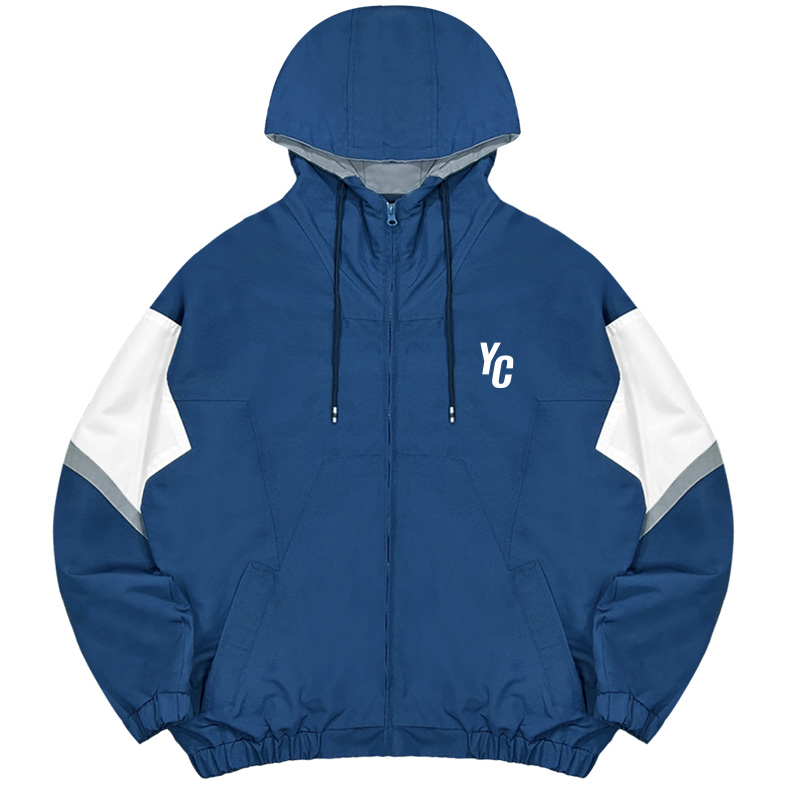 【Colaz酷樂網】NYCU復古撞色運動夾克_紺青藍／Sports Jacket (Blue)