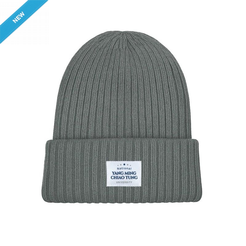 【Colaz酷樂網】NYCU經典織標QQ毛帽_深灰／Knit Beanie (Grey)