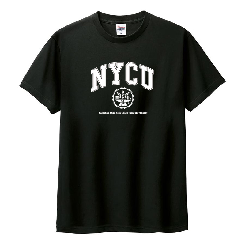 【Colaz酷樂網】NYCU美式學院風純棉短T_黑／Classic University Logo T-Shirt _Black