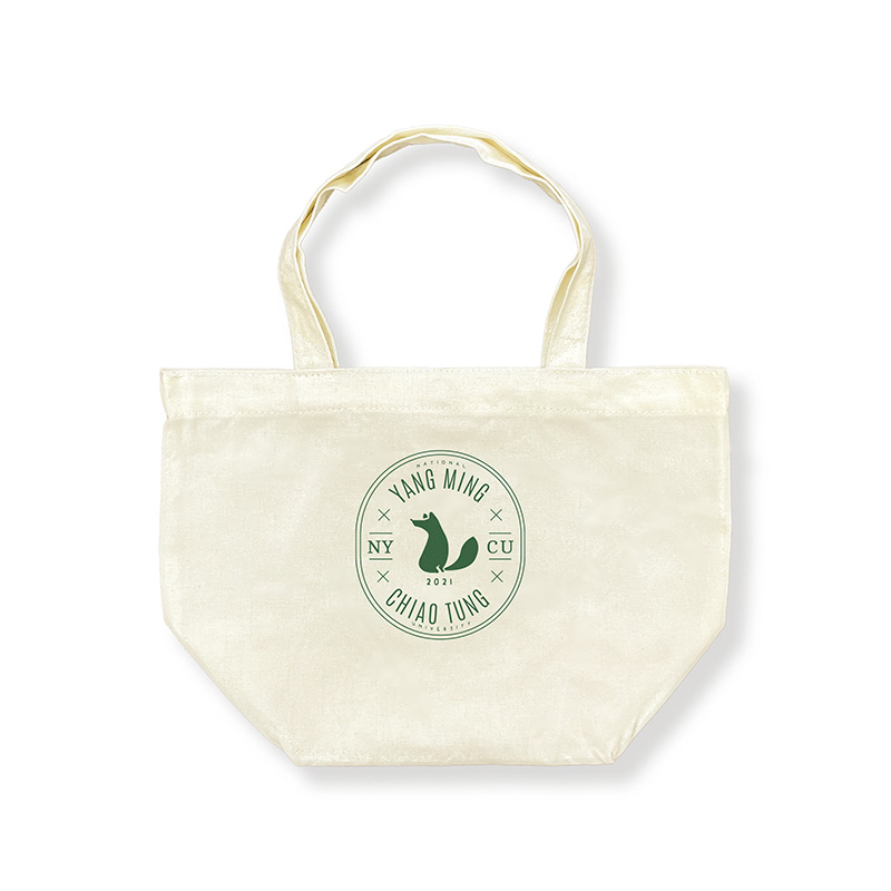 【Colaz酷樂網】NYCU日系狐狸寬底帆布托特包_米白／Canvas Tote Bag
